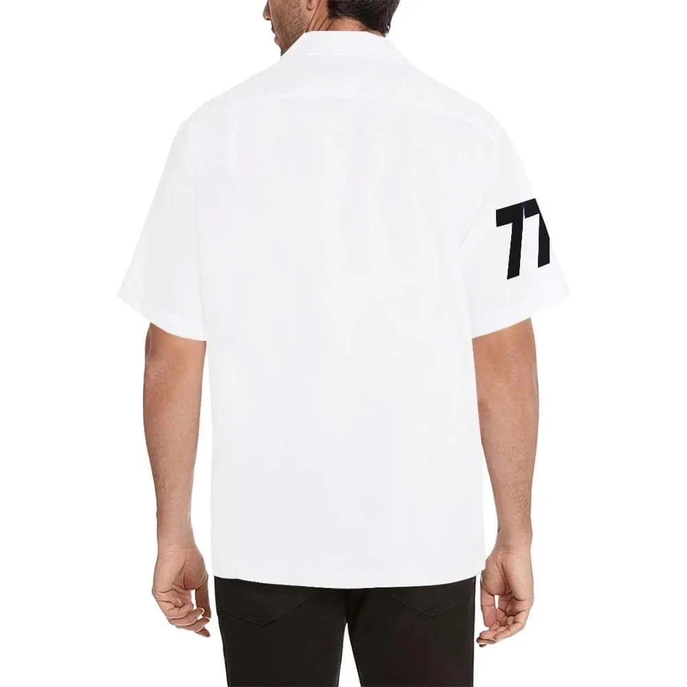777 FedEx WRAPAROUND WHITE HAWAIIAN SHIRT