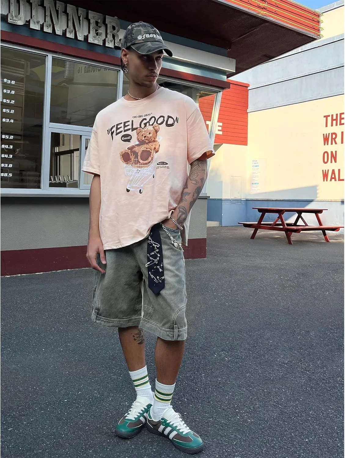 Aelfric Eden Oversized Graphic Tees Men Streetwear Casual Summer Tops Unisex T-Shirt