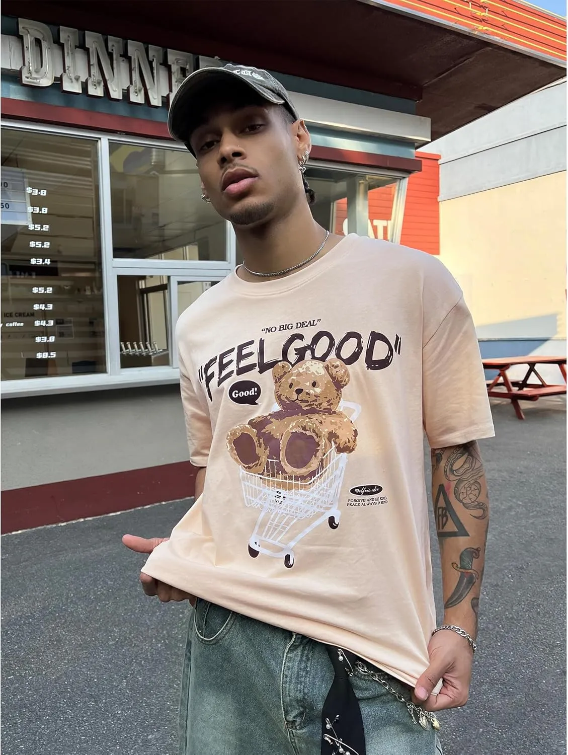 Aelfric Eden Oversized Graphic Tees Men Streetwear Casual Summer Tops Unisex T-Shirt