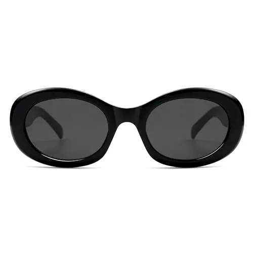 Allarallvr Oval Retro Trendy Sunglasses Womens Mens 90s Classic Vintage Sun Glasses AR82234US