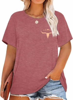 Anbech Women Plus Size Tops Cute Kindness Graphic Be Kind Tees Wildflowers Print Teacher Tops