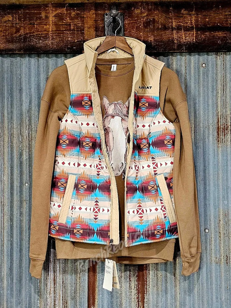 Ariat Crius Insulated Vest in Serrano Southwest Print #5667