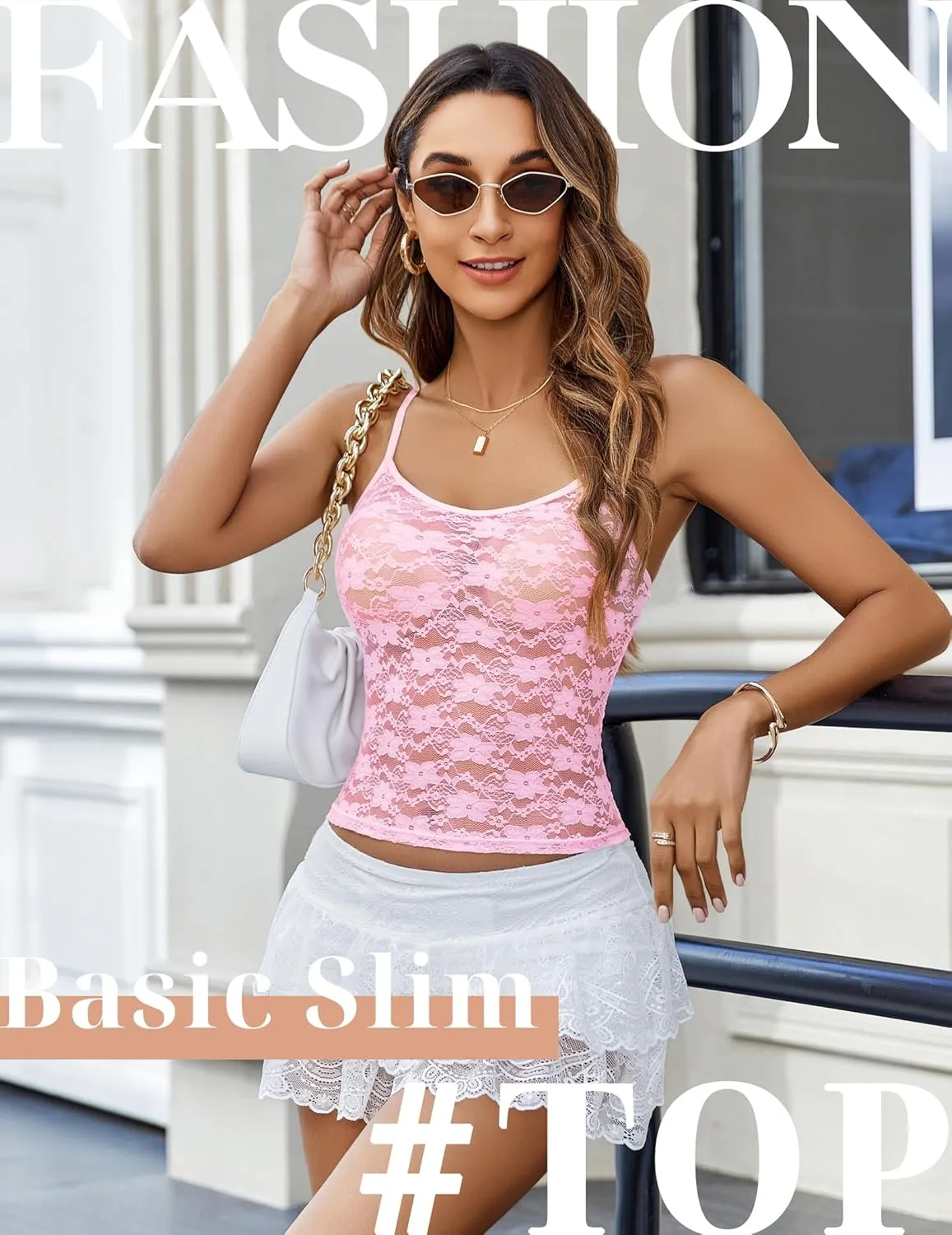 Avidlove Bralettes for Women Lace Spaghetti Strap Camisole Y2k Crop Tops Going Out Tank Tops