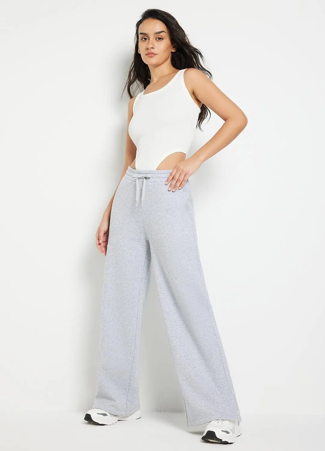 baleaf Womens Fleece Lined Wide Leg Sweatpants Drawstring Sweat Pants with Pockets Athletic Track Fall Winter
