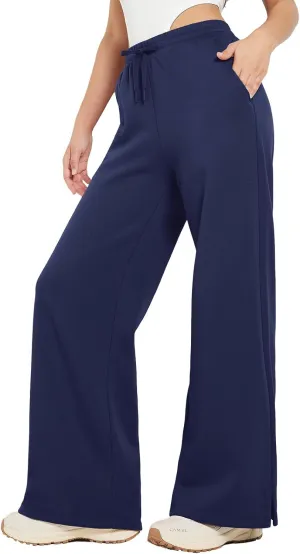 baleaf Womens Fleece Lined Wide Leg Sweatpants Drawstring Sweat Pants with Pockets Athletic Track Fall Winter