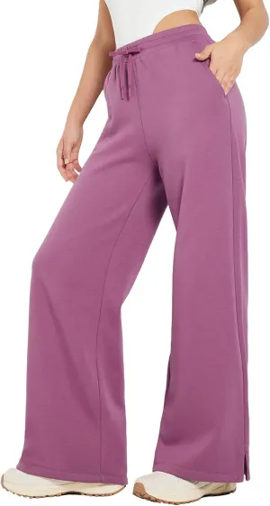 baleaf Womens Fleece Lined Wide Leg Sweatpants Drawstring Sweat Pants with Pockets Athletic Track Fall Winter