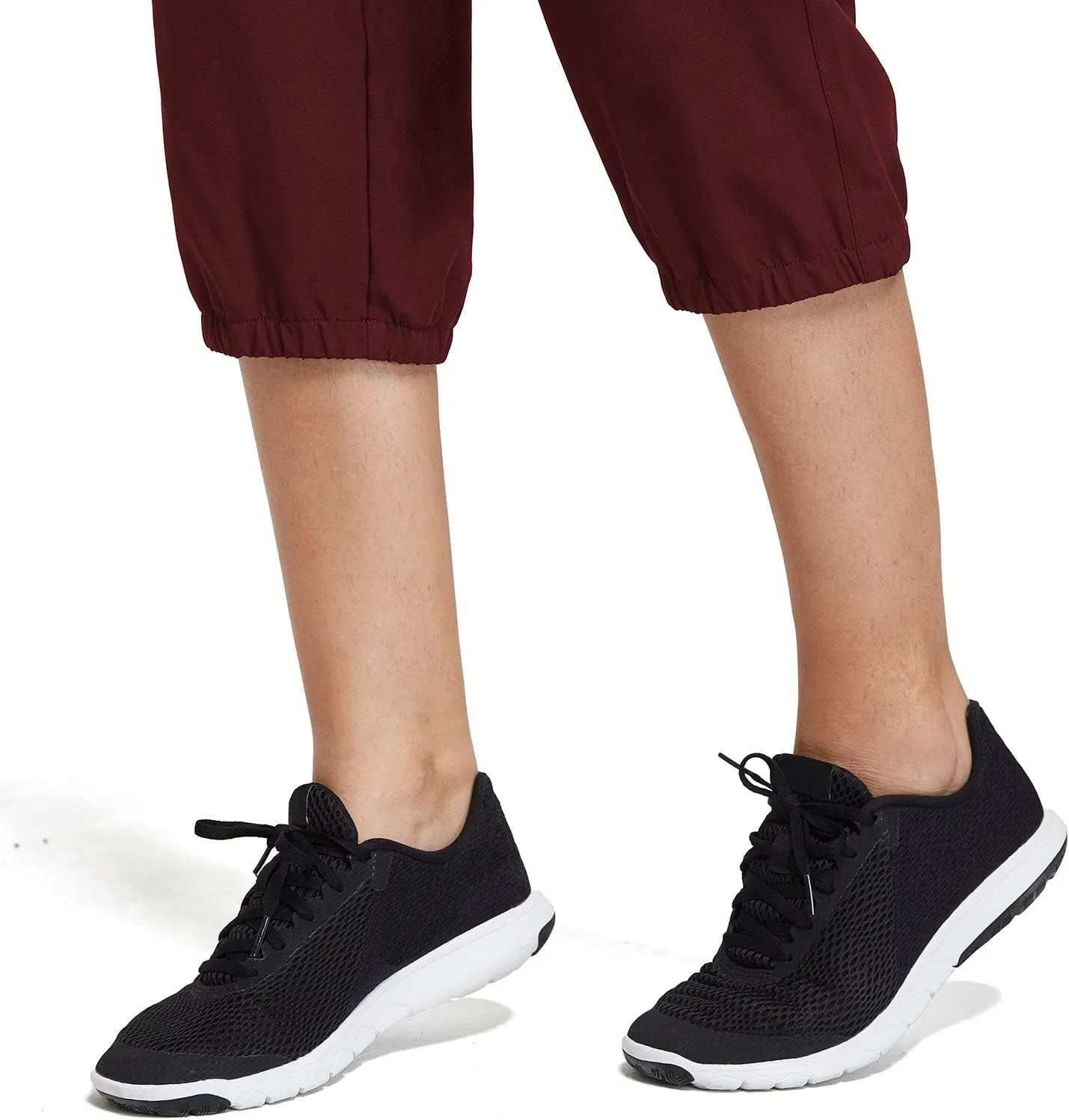 baleaf Women's Lightweight Capri Jogger Hiking Shorts Running Capri Pants Quick Dry UPF 50  Zipper Pockets