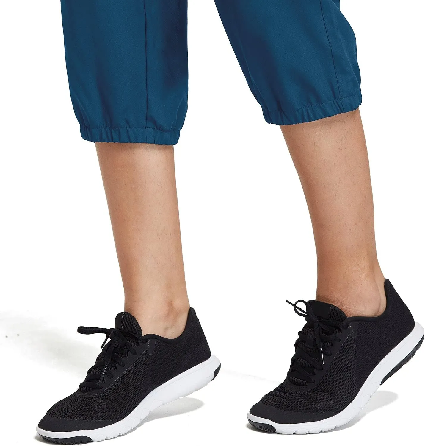 baleaf Women's Lightweight Capri Jogger Hiking Shorts Running Capri Pants Quick Dry UPF 50  Zipper Pockets