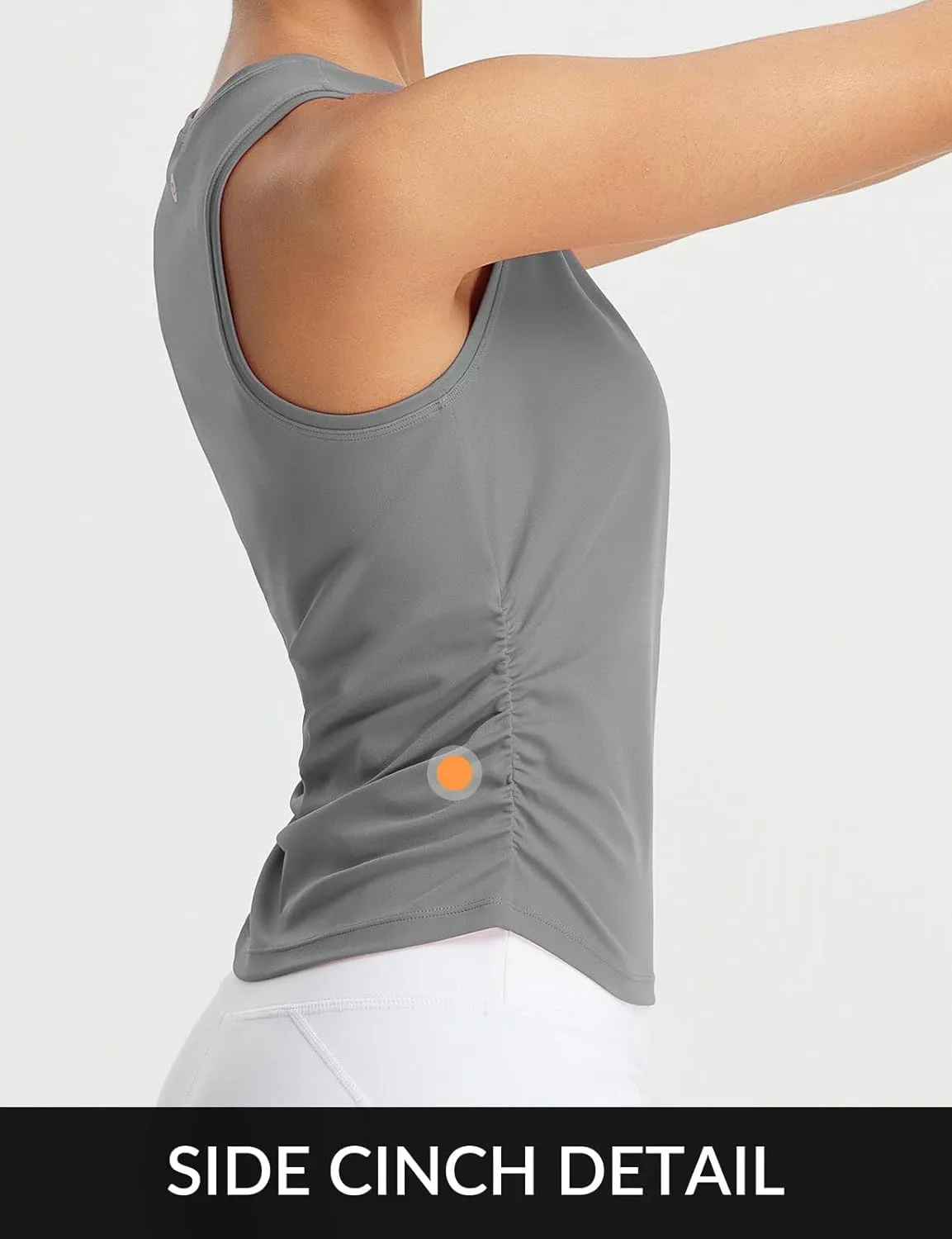 baleaf Women's Workout Tank Tops Sleeveless Athletic Gym Shirts Fitted Crop Tops Yoga Tennis Running