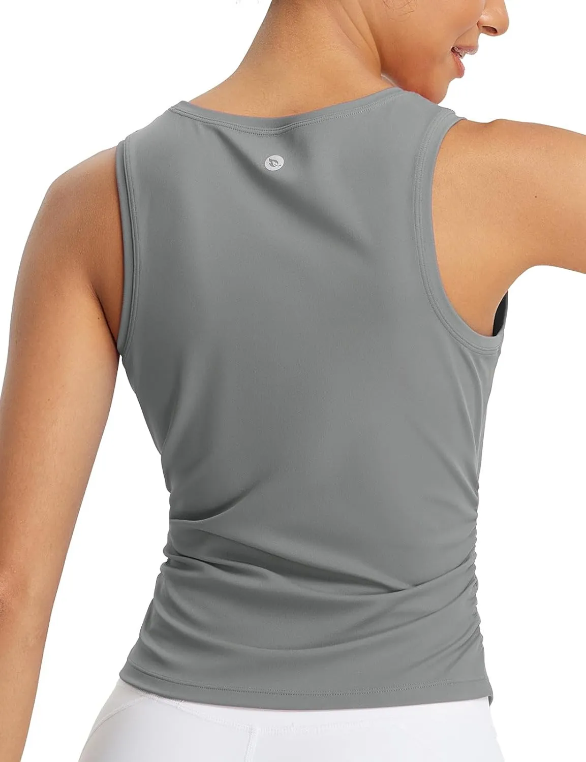baleaf Women's Workout Tank Tops Sleeveless Athletic Gym Shirts Fitted Crop Tops Yoga Tennis Running
