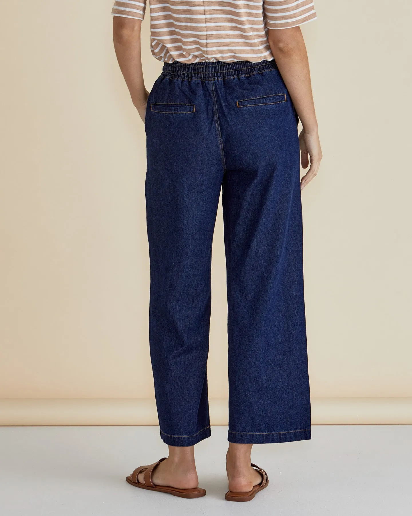 Betty Basic Drapey Denim Jogger BB8359 - Sapphire