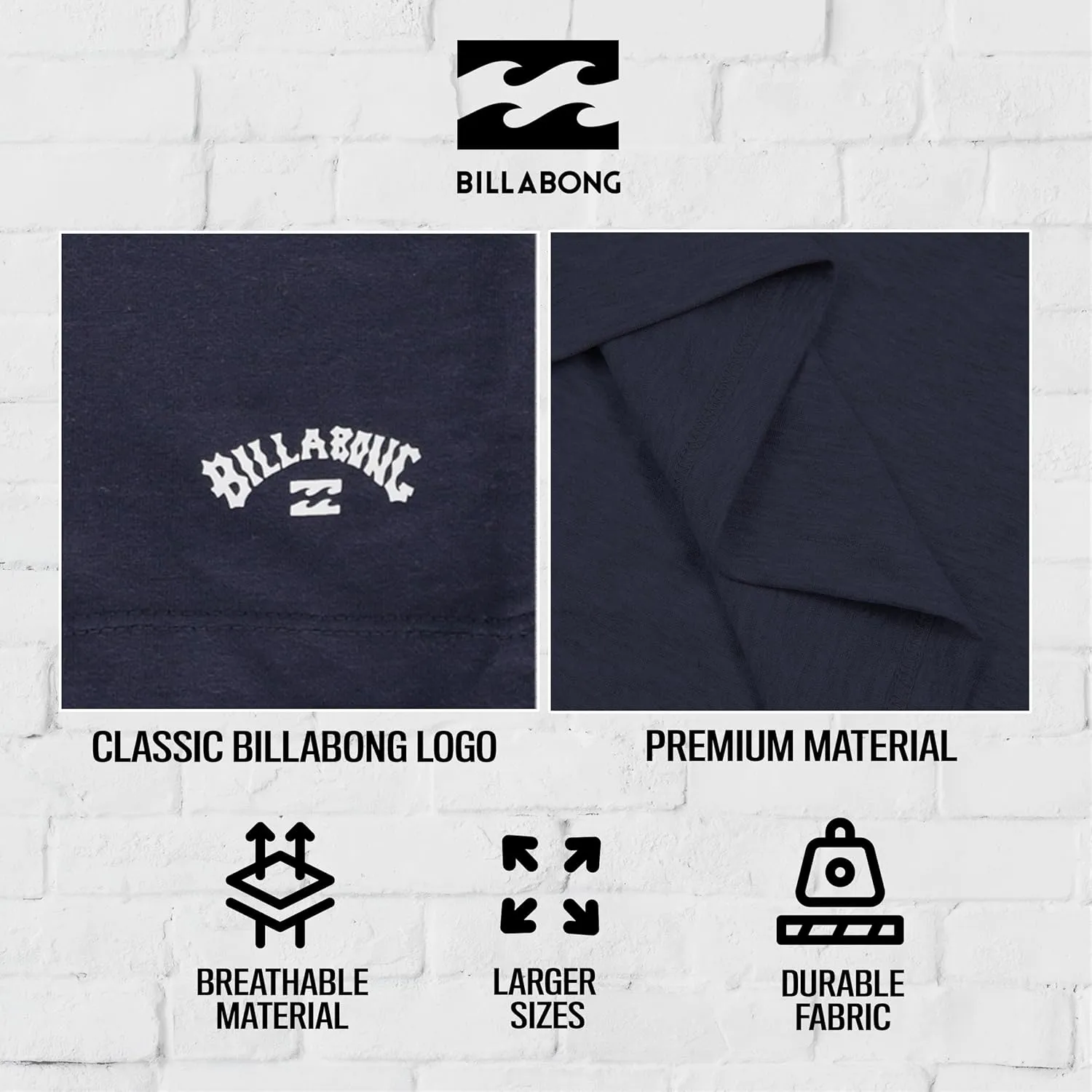 Billabong Big and Tall Muscle T Shirts for Men - Cotton Mens Sleeveless Tees