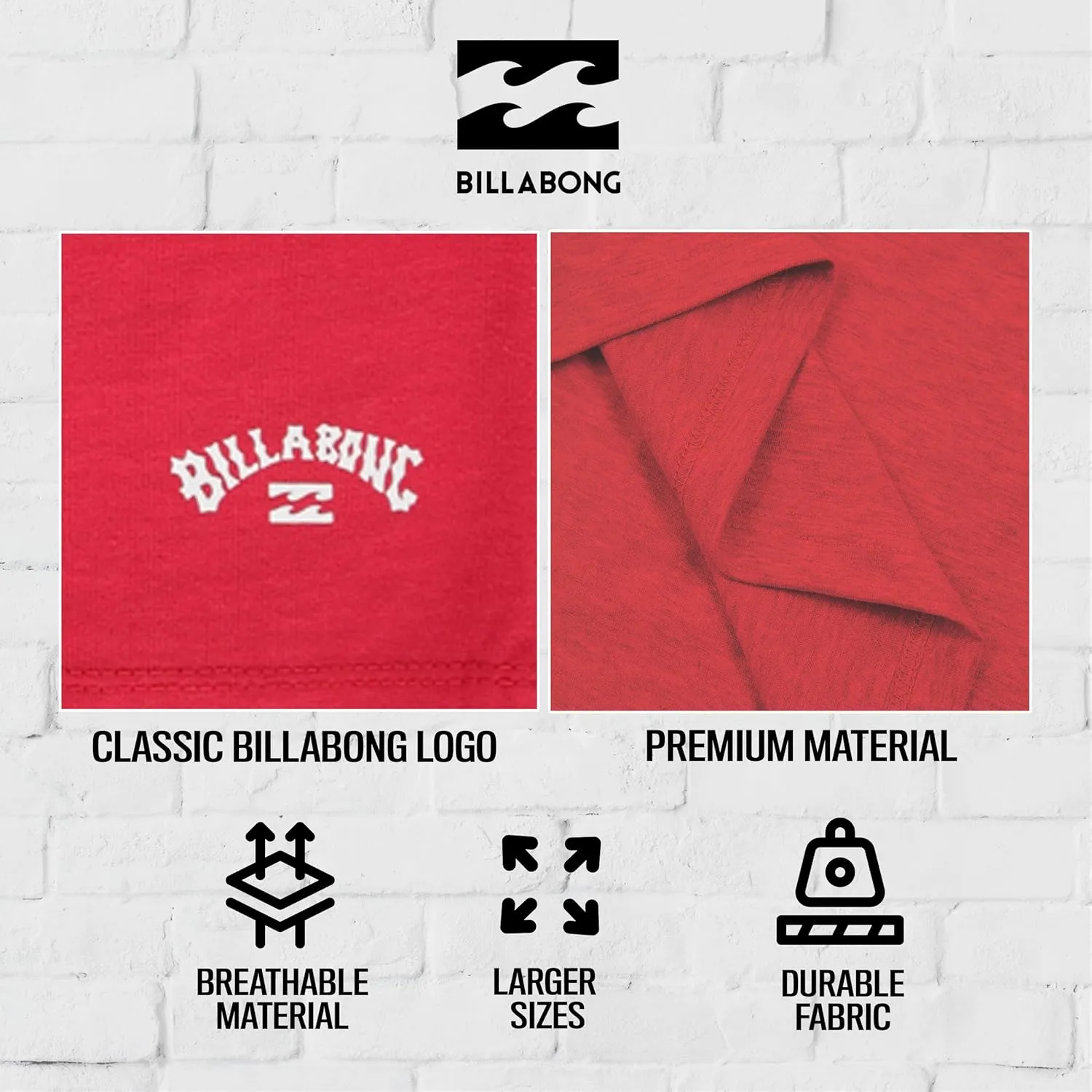 Billabong Big and Tall Muscle T Shirts for Men - Cotton Mens Sleeveless Tees