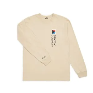 BRIXTON STOWELL VIII L/S STANDARD TEE - VANILLA