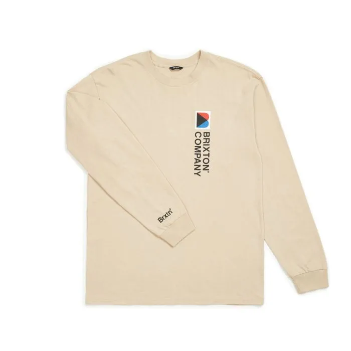 BRIXTON STOWELL VIII L/S STANDARD TEE - VANILLA