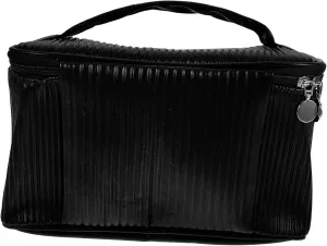 Capacity Cosmetic Bag for Women Stylish Travel Makeup Organizer with Dual Layers Versatile Toiletries Storage Classic for Go Use