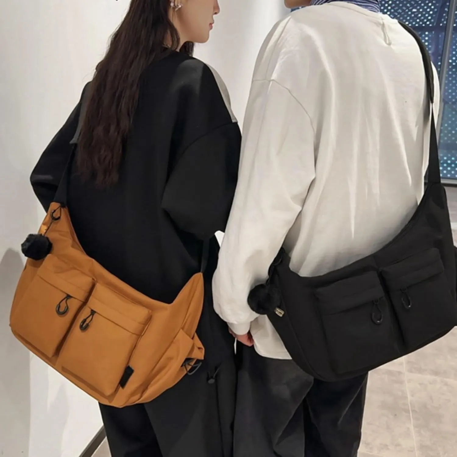 Classic Vintage Messenger Bag,Anti theft Crossbody Bag,Water Resistant, Multi Pocket,Unisex Casual Crossbody Bag