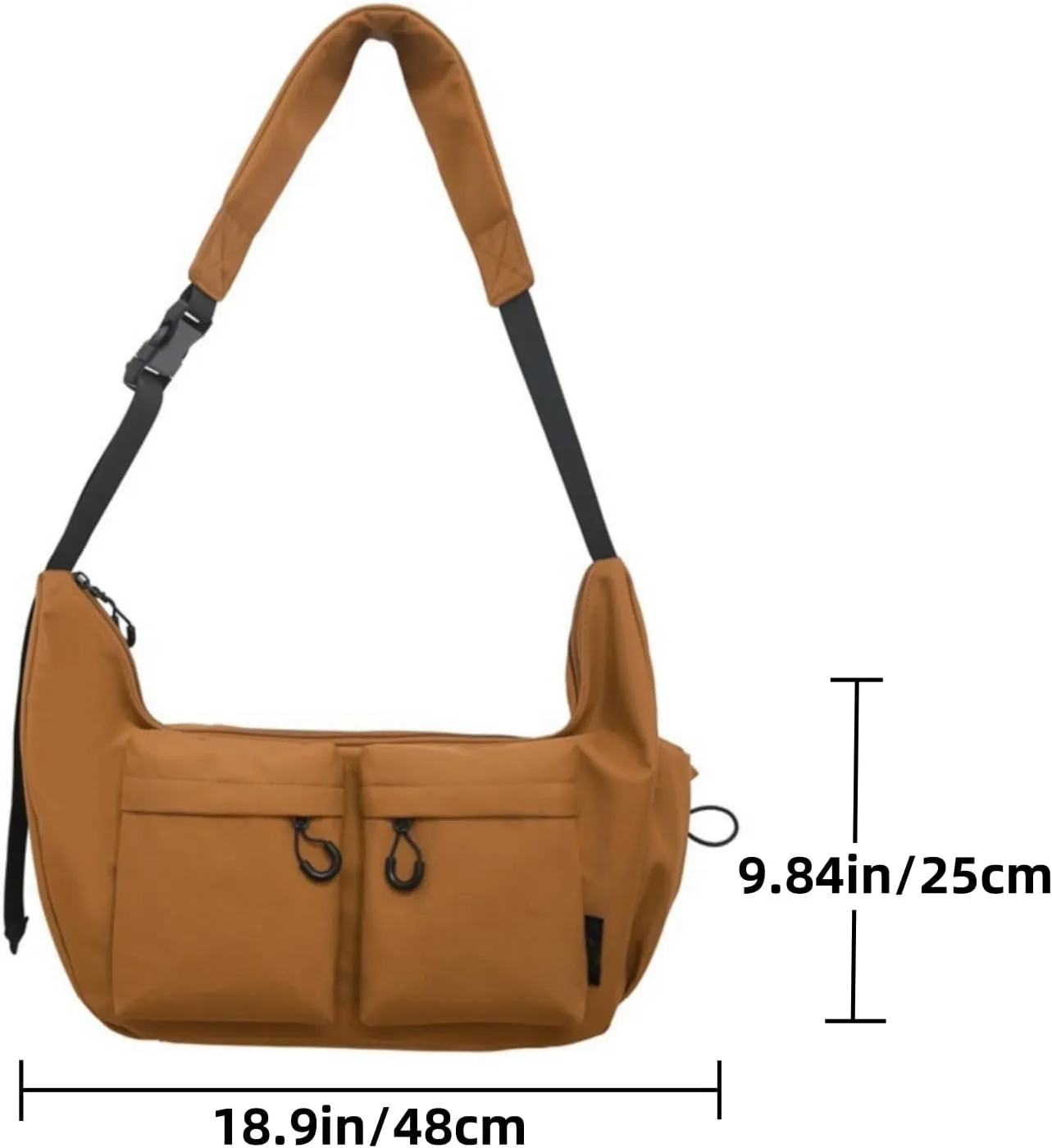 Classic Vintage Messenger Bag,Anti theft Crossbody Bag,Water Resistant, Multi Pocket,Unisex Casual Crossbody Bag