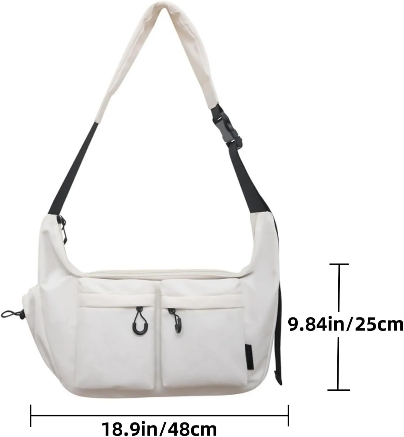 Classic Vintage Messenger Bag,Anti theft Crossbody Bag,Water Resistant, Multi Pocket,Unisex Casual Crossbody Bag