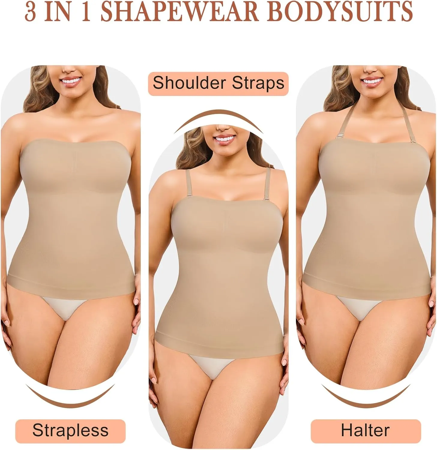Compression Tank Tops Shapewear For Women Tummy Control Seamless Slimming Camisole Tops Body Shaper