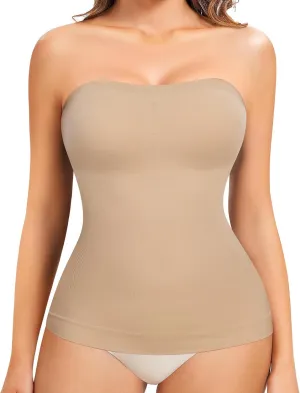 Compression Tank Tops Shapewear For Women Tummy Control Seamless Slimming Camisole Tops Body Shaper