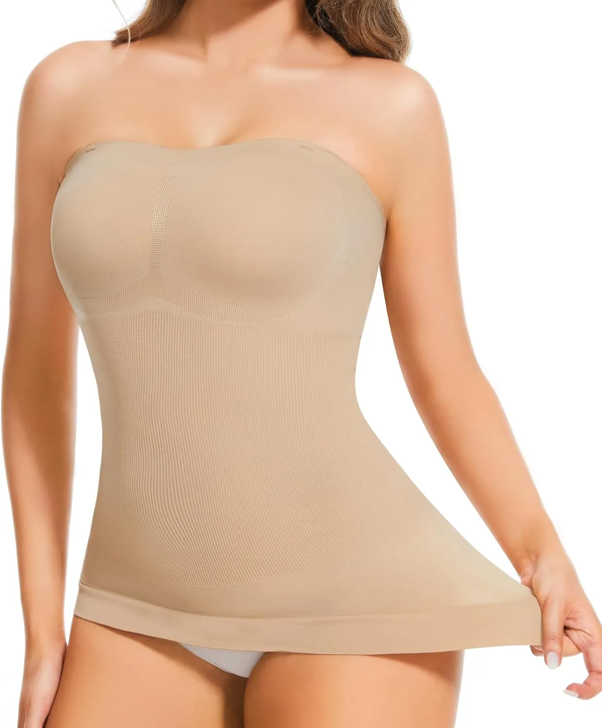Compression Tank Tops Shapewear For Women Tummy Control Seamless Slimming Camisole Tops Body Shaper