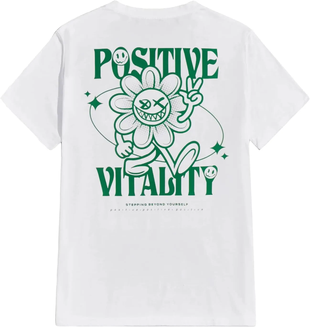 COZYEASE Men's Letter Graphic Tees Short Sleeve Vintage Streetwear T Shirts Casual Summer Tops
