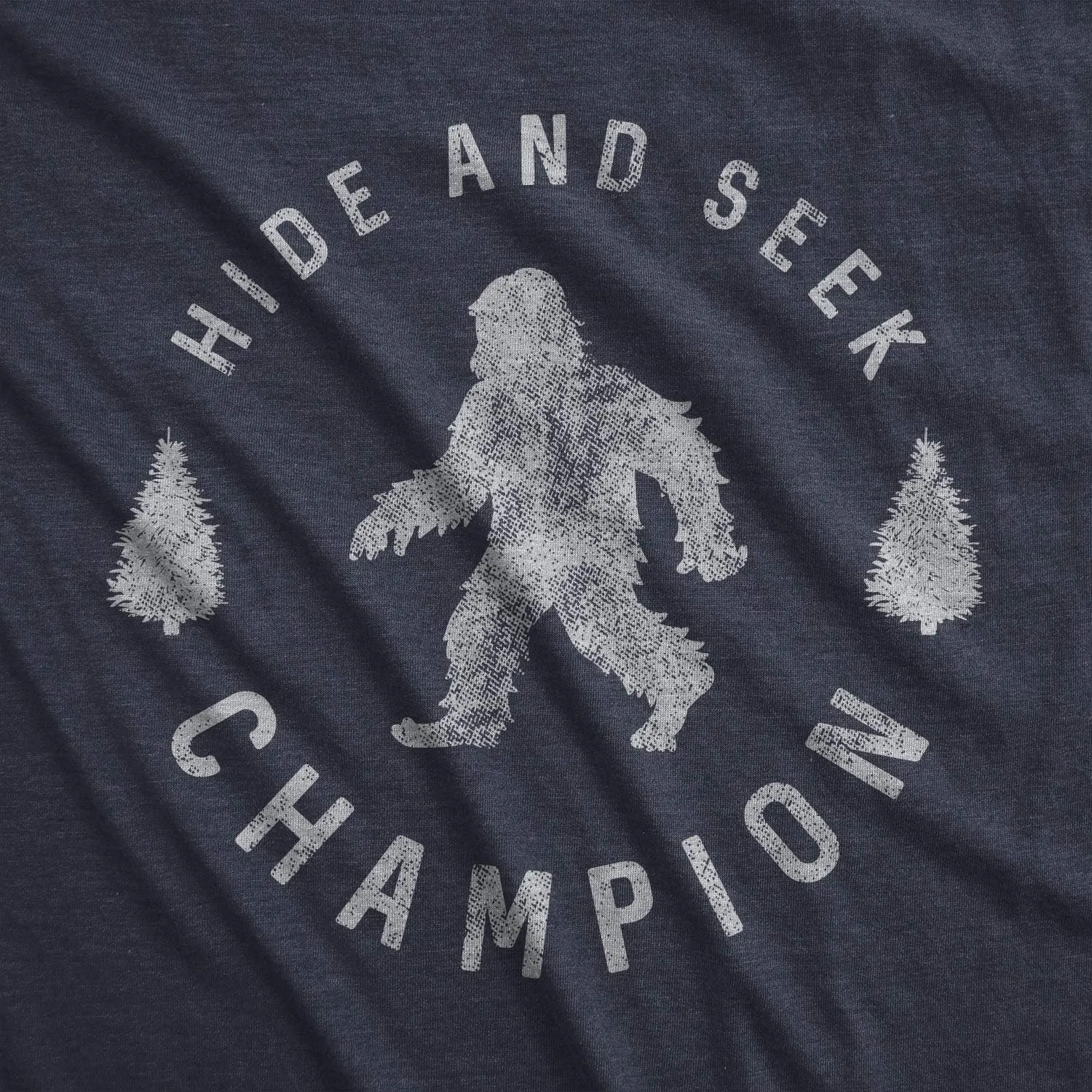 Crazy Dog Mens T Shirt Hide and Seek Champion Funny Bigfoot Graphic Sarcastic Tee