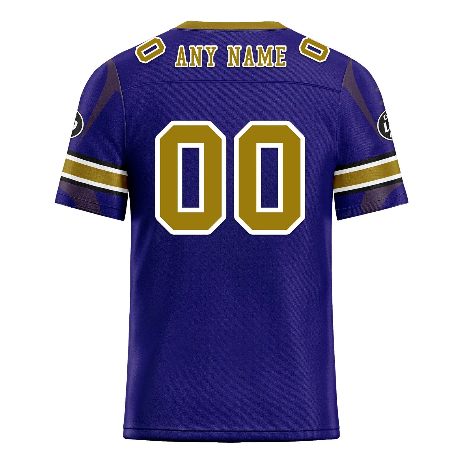 Custom Purple Baltimore Personalized Authentic Football Jersey FBJ02-D025033-4