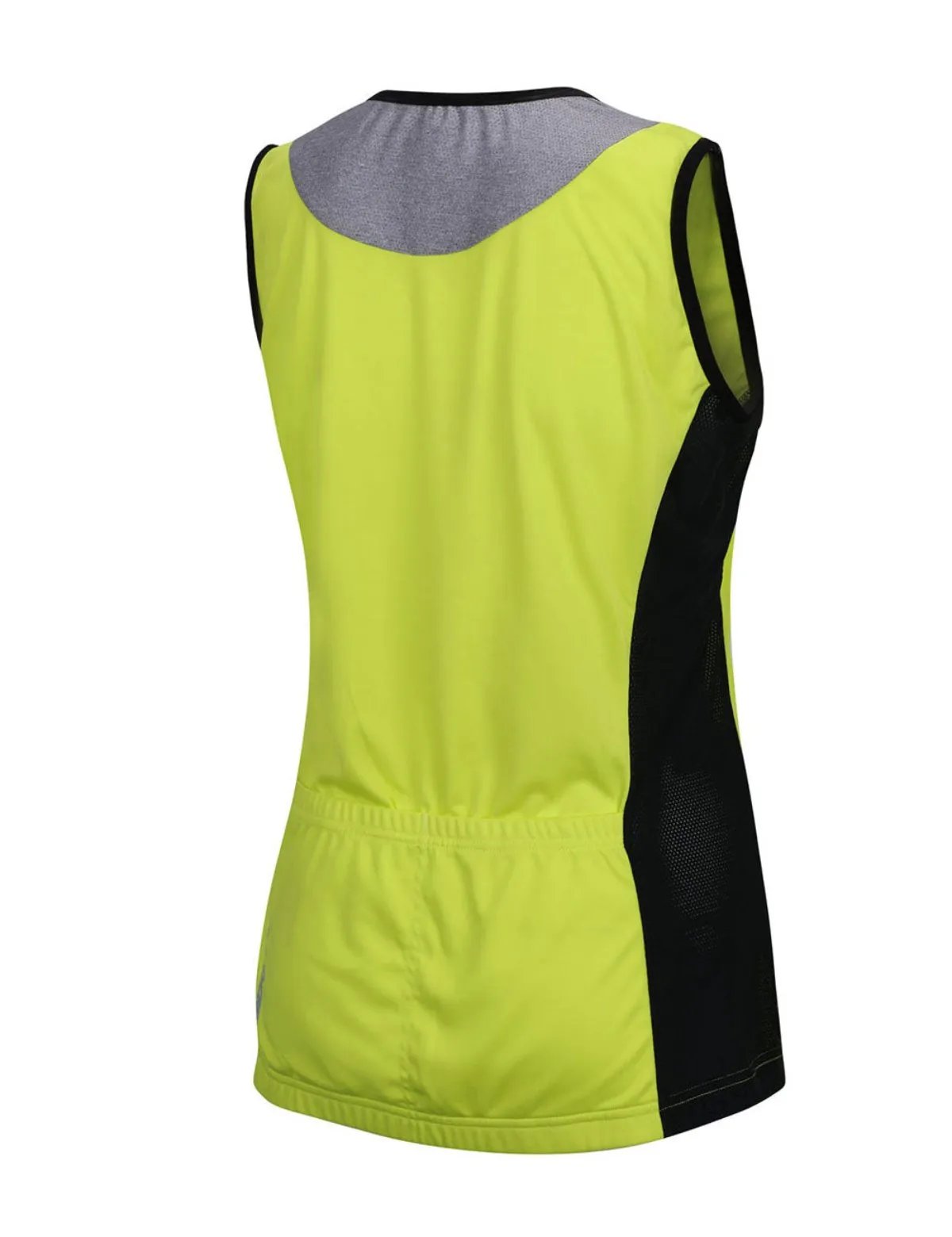 Damen Fahrradtrikot Ärmellos Comfort Line Neon