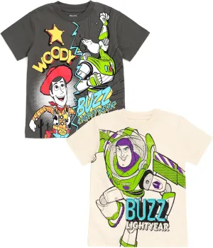 Disney 2 Pack T-Shirts Infant to Big Kid Sizes (12 Months - 14-16)