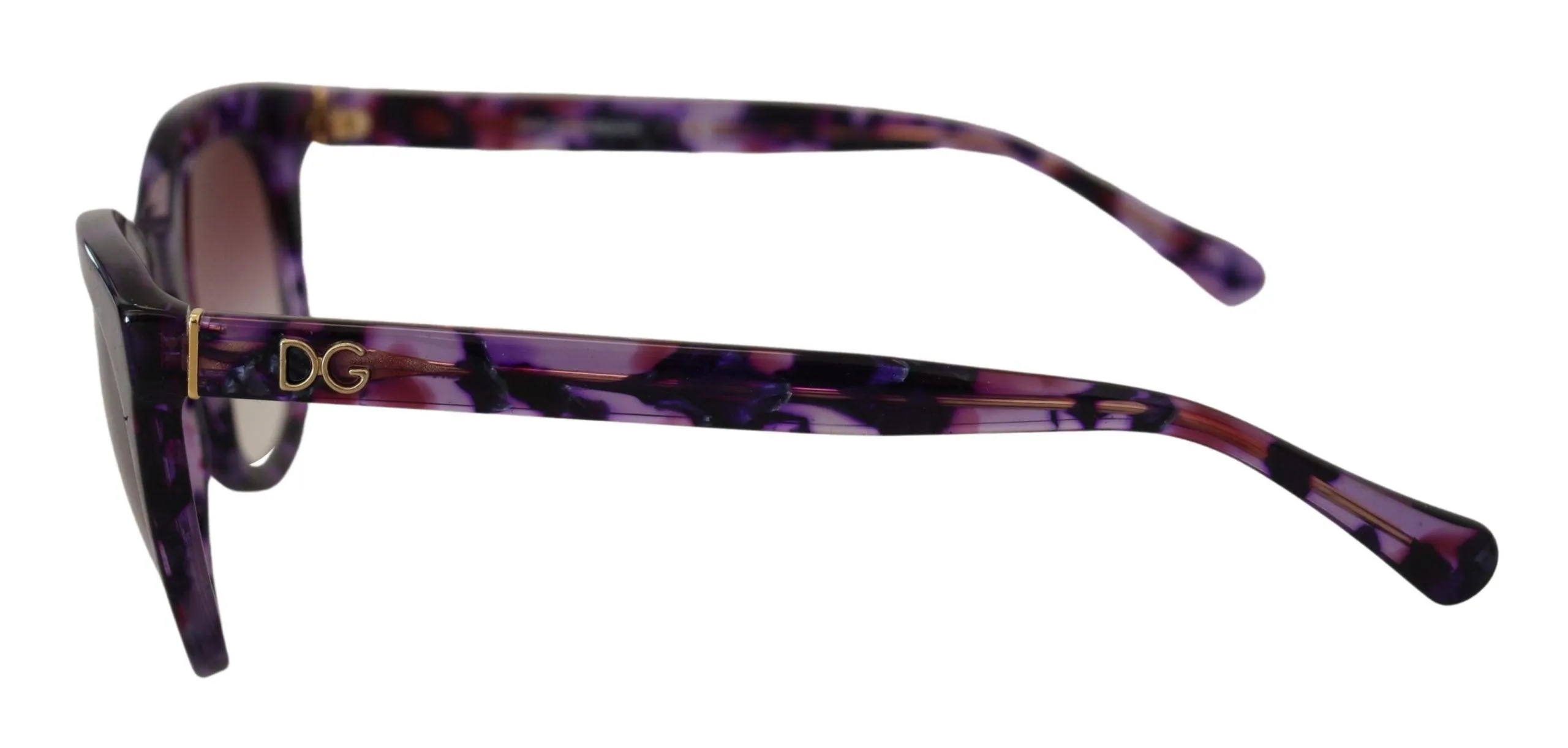 Dolce & Gabbana Purple Tortoise Oval Full Rim DG424B Sunglasses