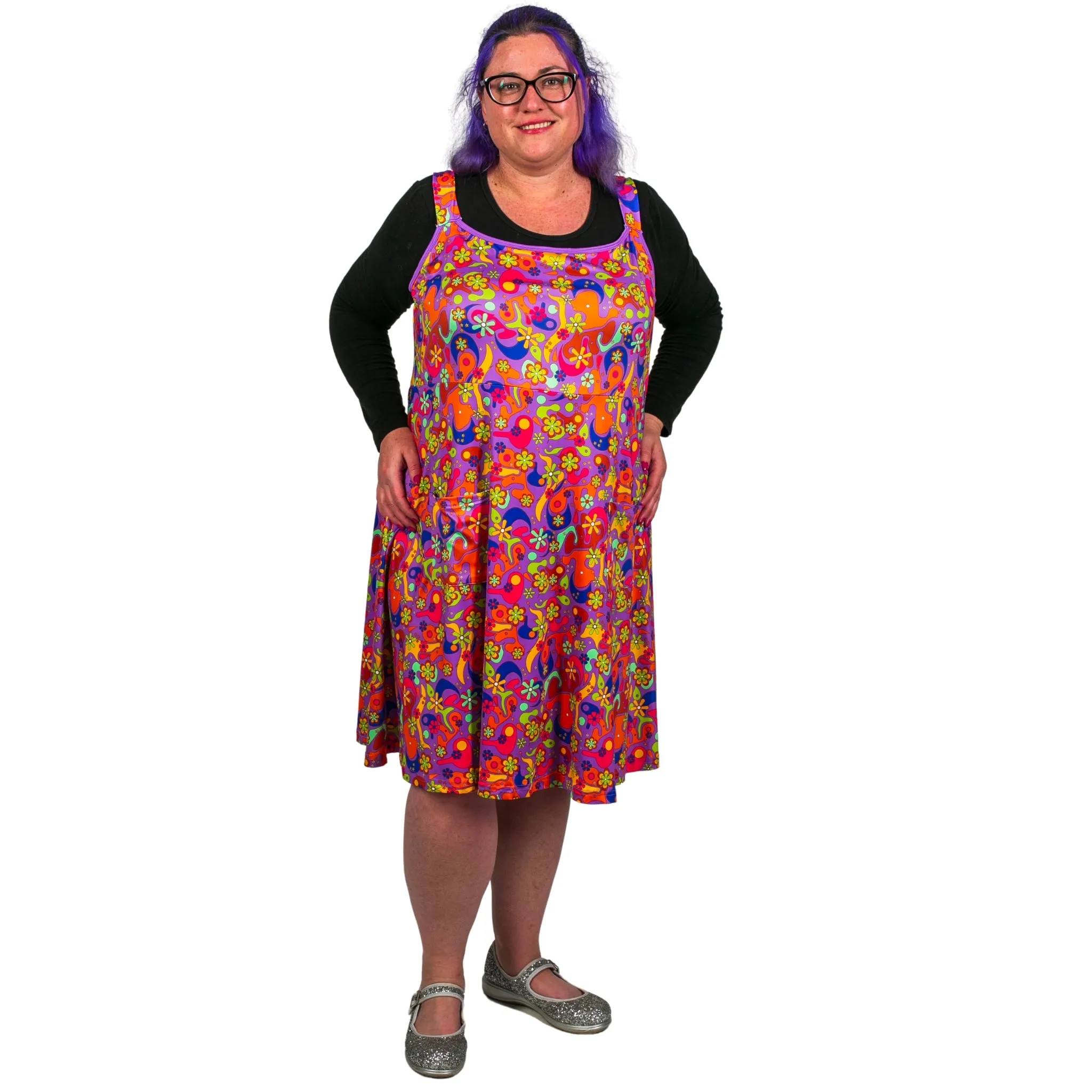 Flower Power Pinafore Dress