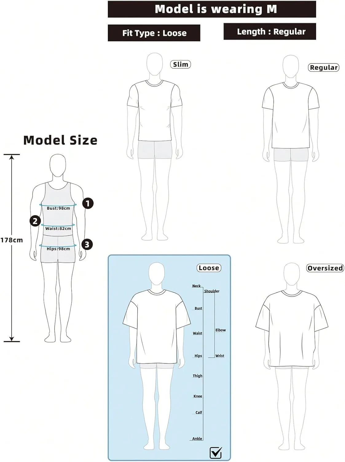 GORGLITTER Men's Oversized Letter Graphic Tees Street Top Crewneck Short Sleeve T Shirts