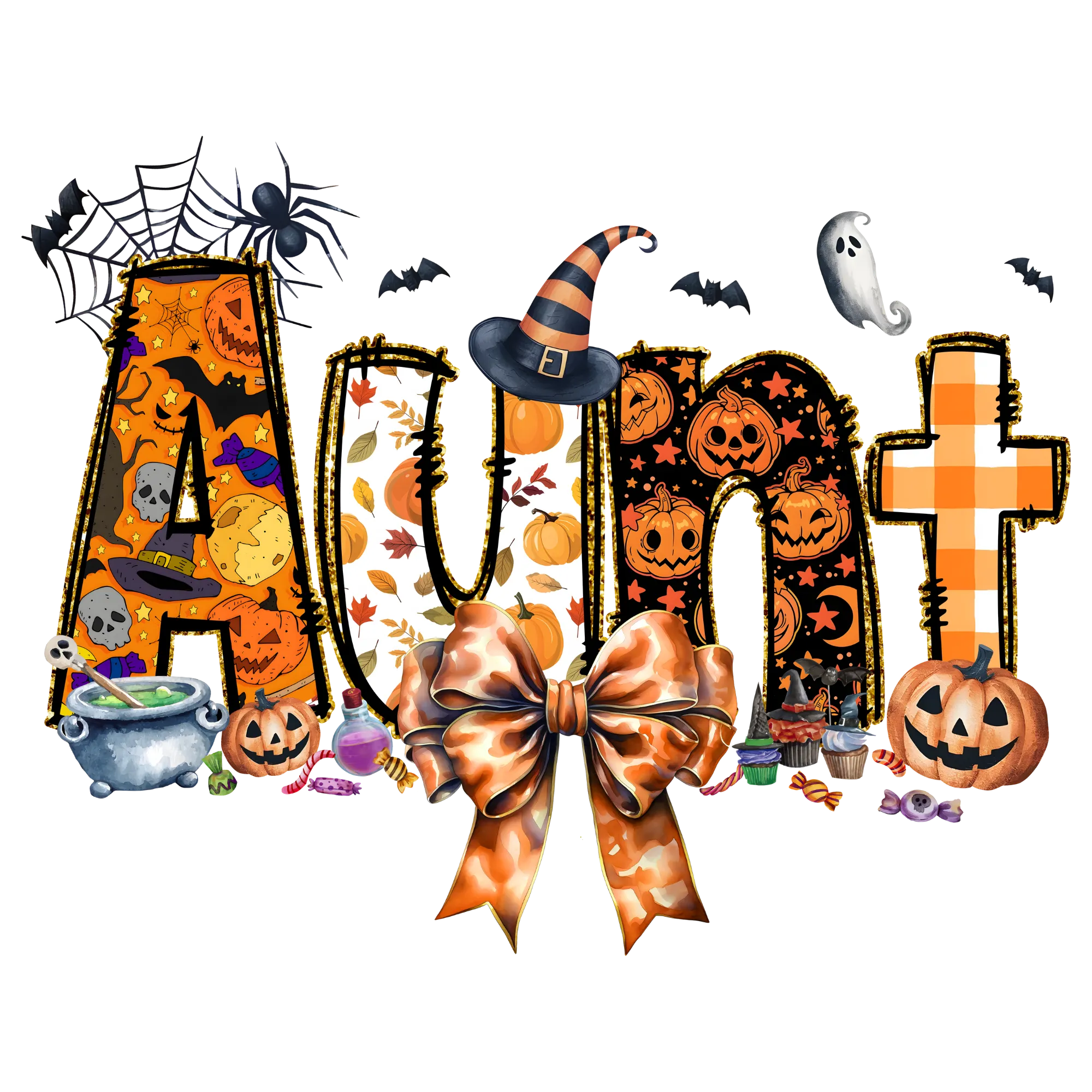 Halloween Names, Heat transfer, press and peel, DIY, Shirt design