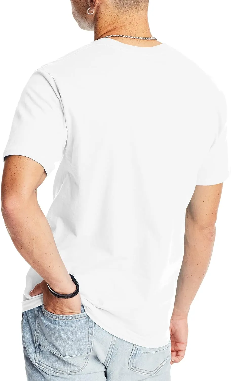Hanes Men's Beefy-t T-Shirt, Classic Heavyweight Cotton Tee, 1 Or 2 Pack, Available in Tall Sizes