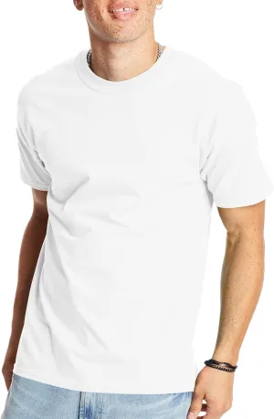 Hanes Men's Beefy-t T-Shirt, Classic Heavyweight Cotton Tee, 1 Or 2 Pack, Available in Tall Sizes