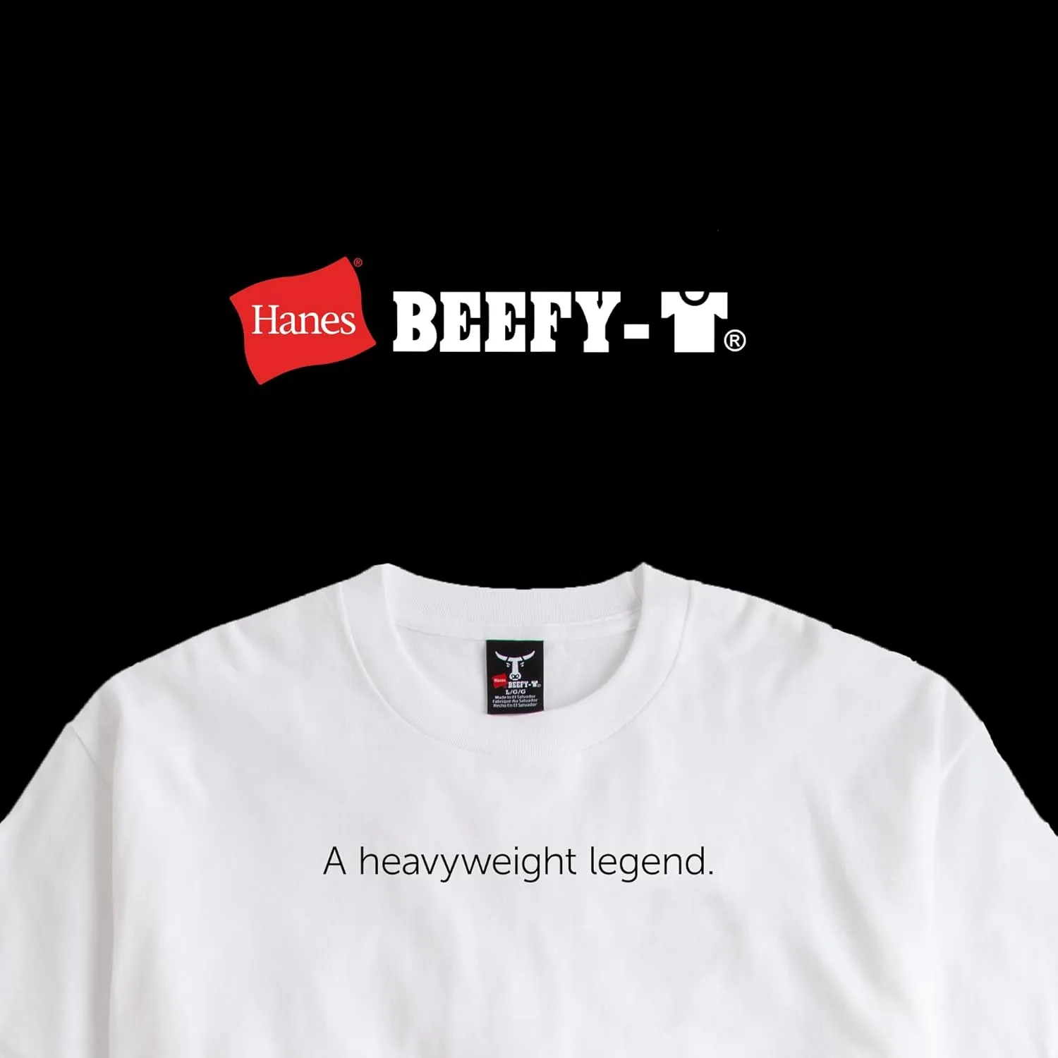 Hanes Men's Beefy-t T-Shirt, Classic Heavyweight Cotton Tee, 1 Or 2 Pack, Available in Tall Sizes