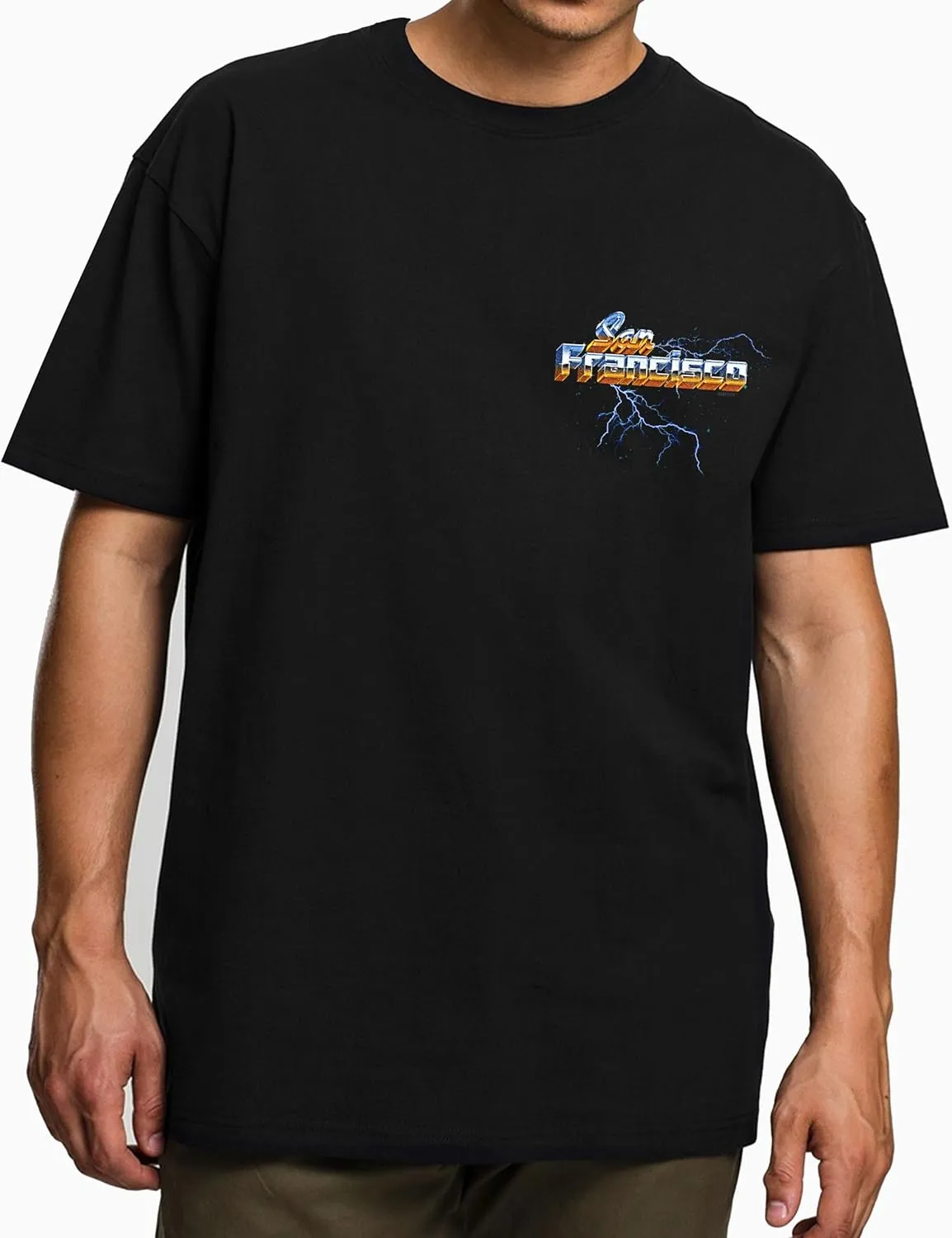 Heavyweight Black Band Tshirt 80s and 90s Heavy Metal Hair Band Tour Retro Synthwave Thick & Boxy Fit Vintage Back Print
