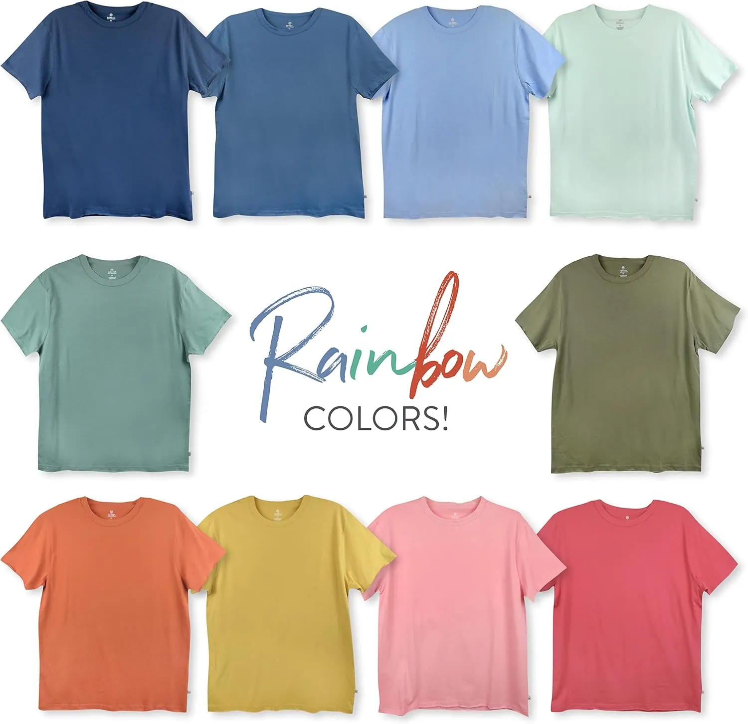 HonestBaby Short Sleeve Boxy T-Shirts Crew Neck Tees Comfy Fit 100% Organic Cotton for Women
