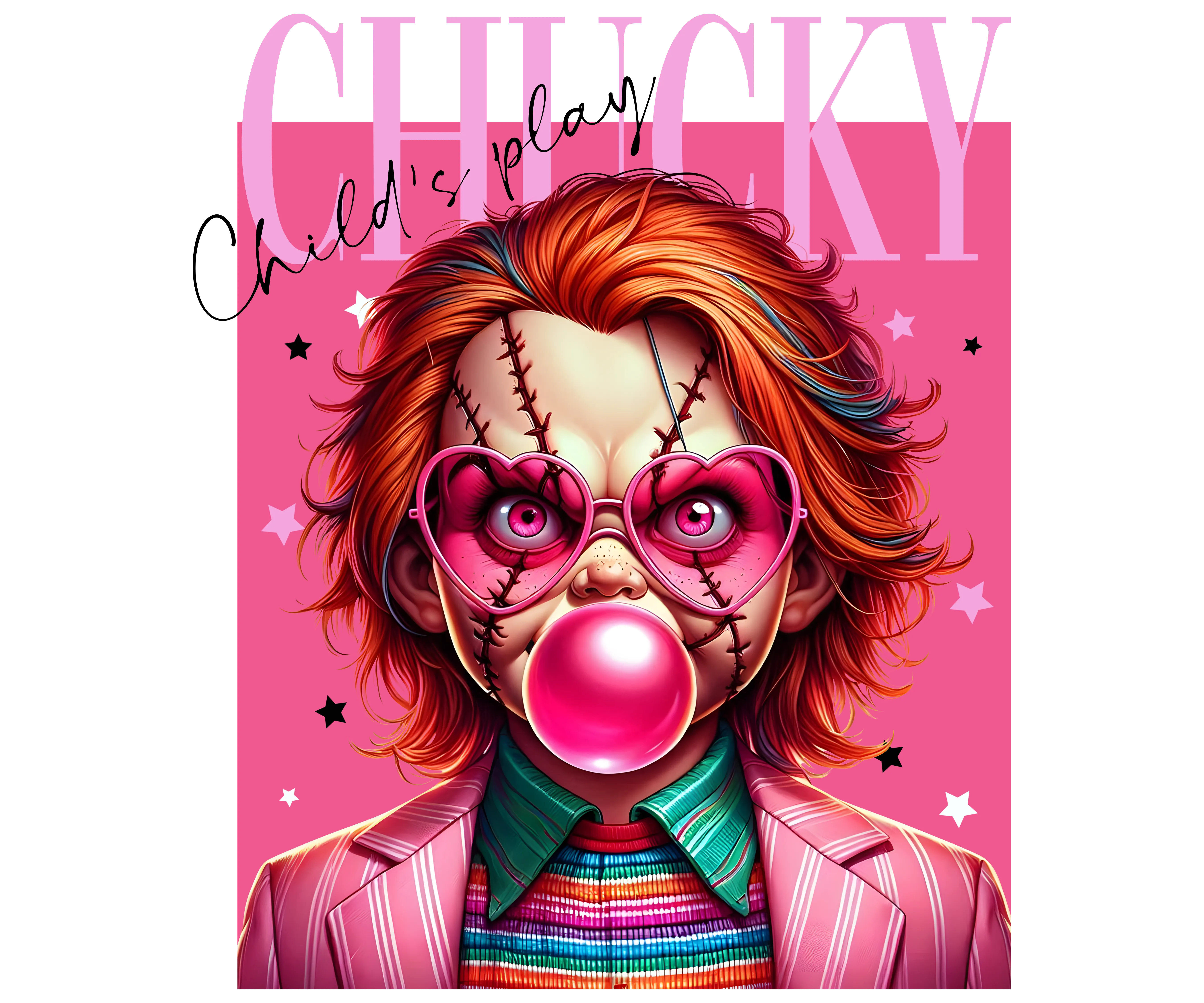 Horror, Heat transfer, press and peel, DIY, Shirt design