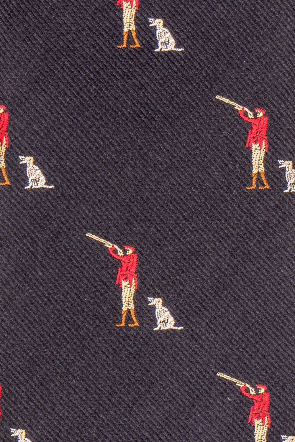 Hunting Navy Silk Tie