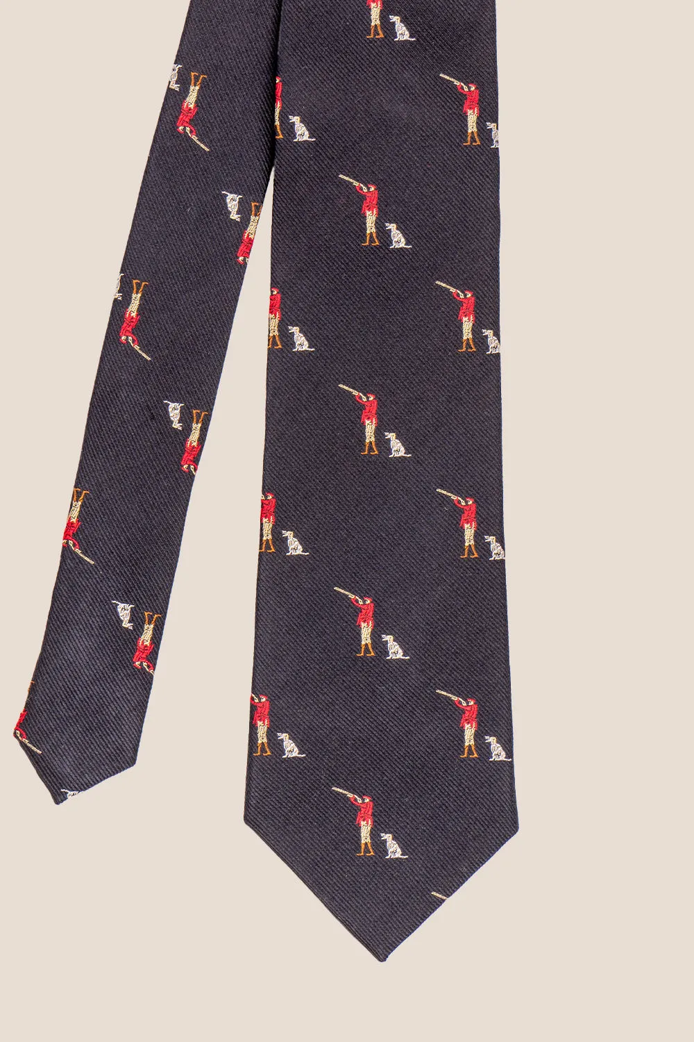 Hunting Navy Silk Tie