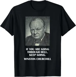 Inspirational Stoic Quote by Winston Churchill T-Shirt