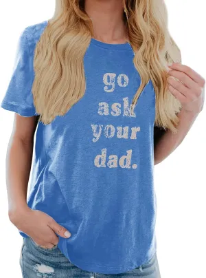 IRISGOD Womens Mom Shirt Summer Funny Short Sleeve Mommy Graphic Tees T-Shirts
