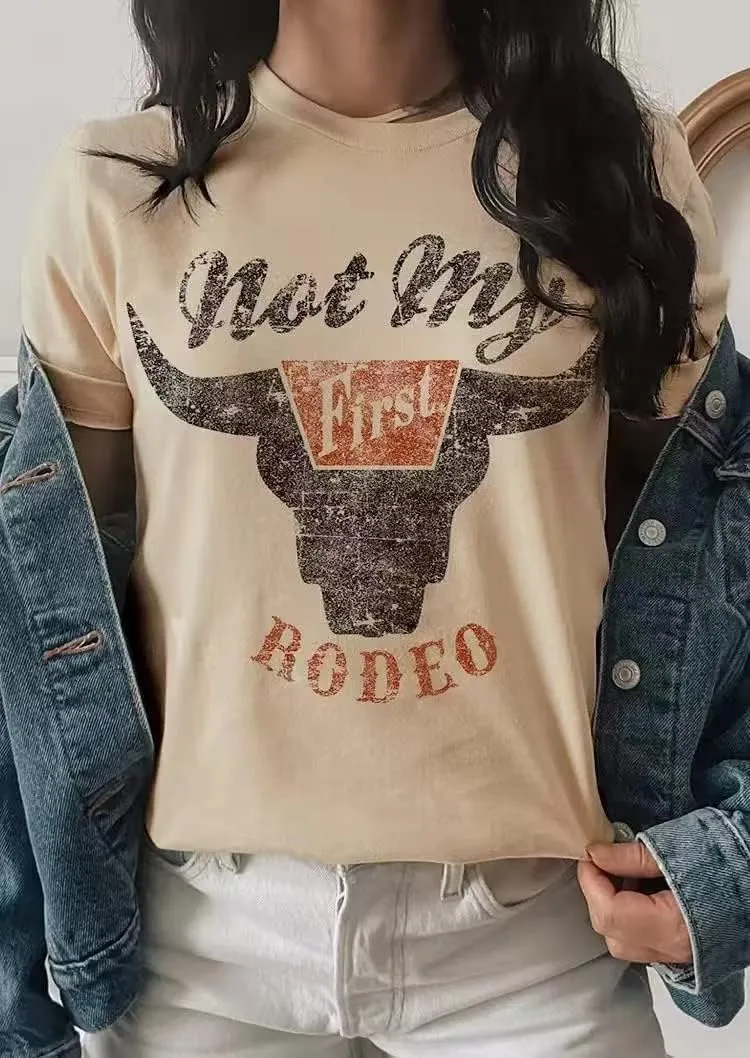 Let 'er Rip Cowboy T-Shirt Tee Women Casual Country Music Short Sleeve Tees Tops