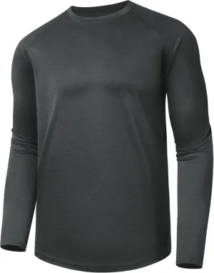 Long Sleeve Shirts for Men - Quick Dry Moisture Wicking Sun Protection UV UPF 50 Tee T Shirts for Fishing Workout Running