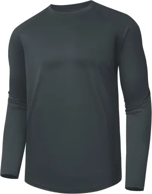 Long Sleeve Shirts for Men - Quick Dry Moisture Wicking Sun Protection UV UPF 50 Tee T Shirts for Fishing Workout Running