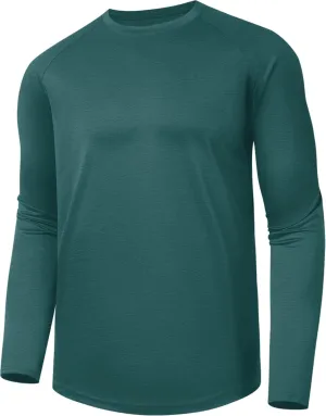 Long Sleeve Shirts for Men - Quick Dry Moisture Wicking Sun Protection UV UPF 50 Tee T Shirts for Fishing Workout Running