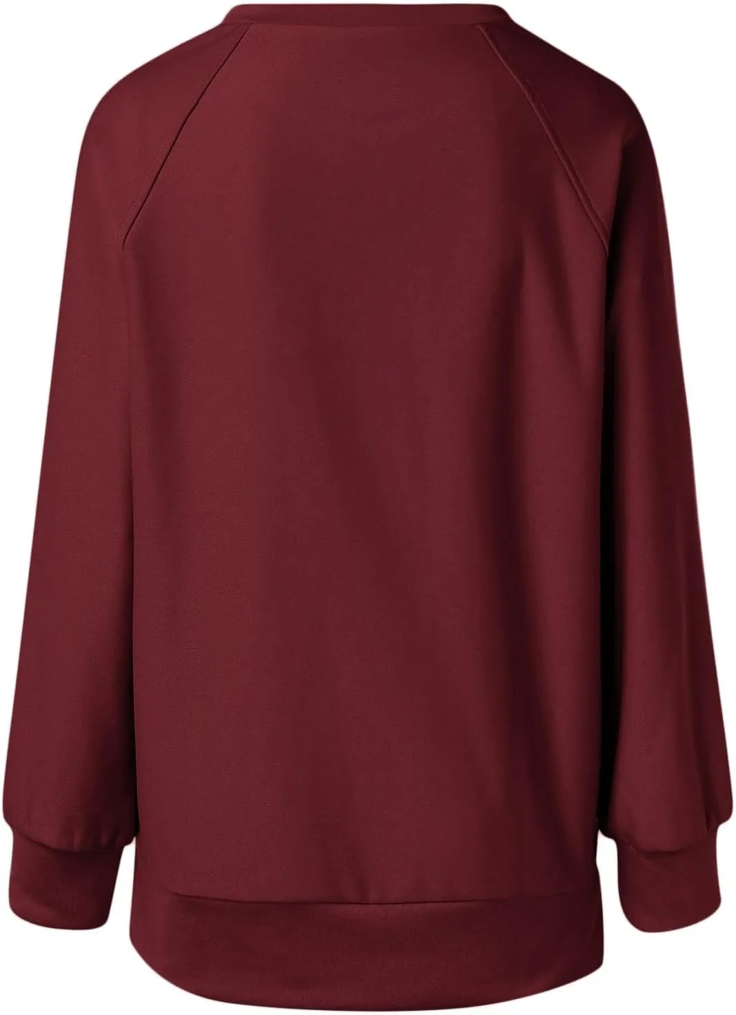 Long Sleeve Shirts for Women Oversized Sweatshirt Crewneck Tunic Pollover Shirts Side Zipper Hoodie Sweater 2024 Fall Clothes
